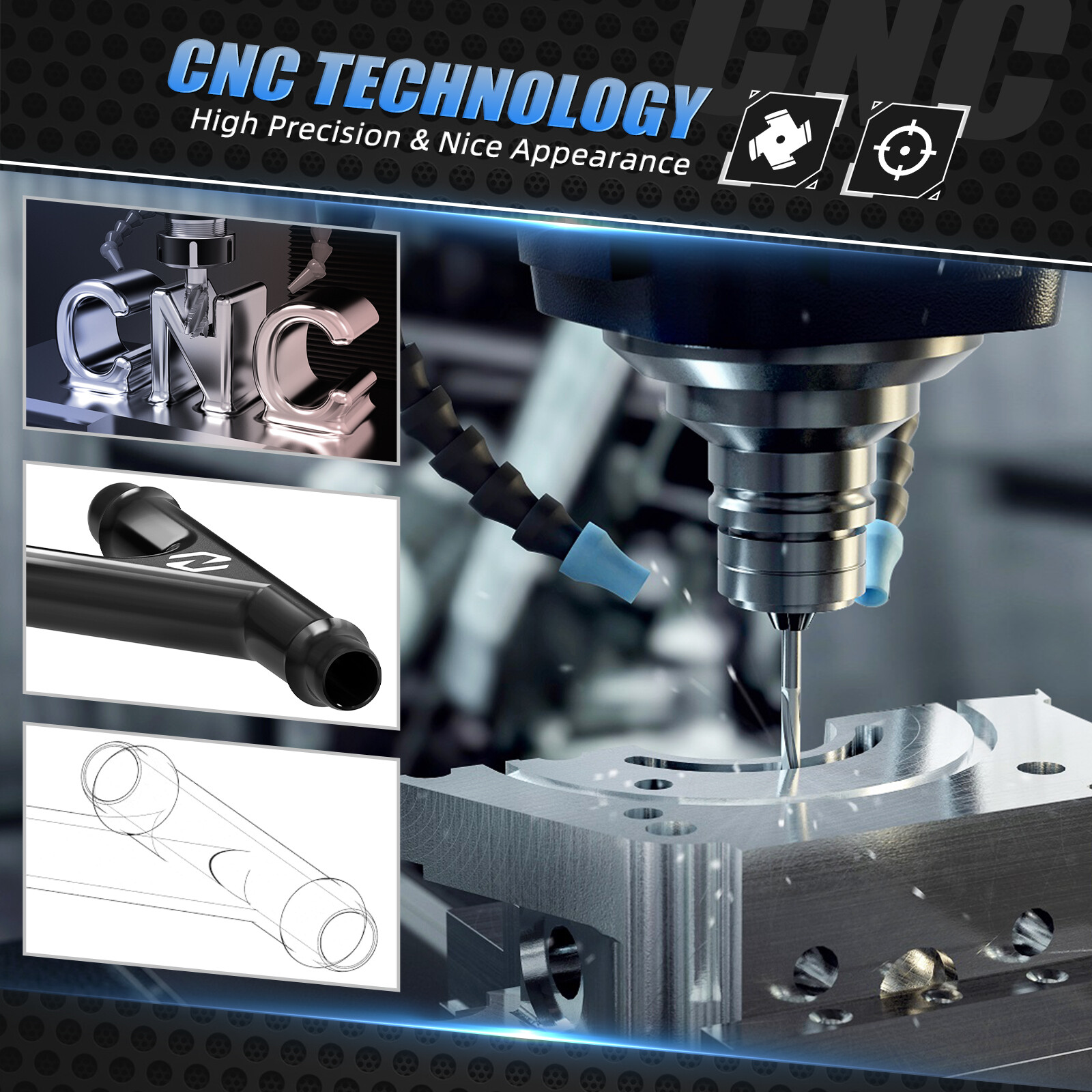 NICECNC Y Fitting Tee Fitting Heater Hose Connector For Can-Am Maverick X3 Turbo