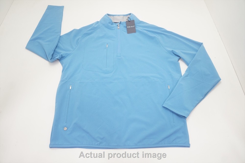 Peter Millar Flex Adapt Half-Zip Pullover Mens Medium BALTIC BLUE 746B 01007926