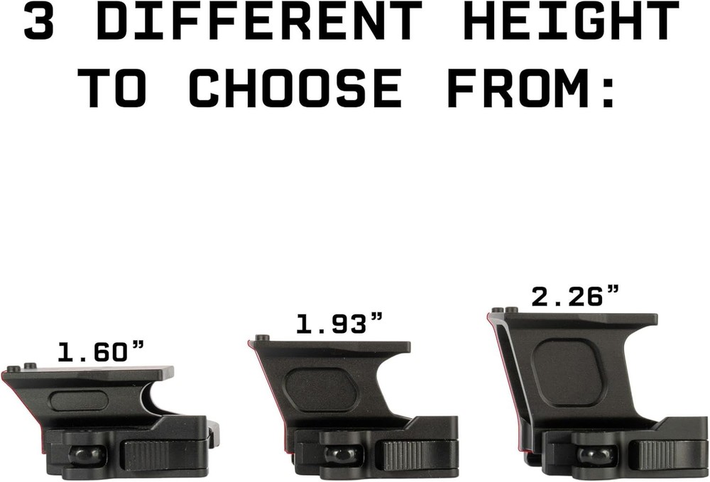RMR-Compatible Red Dot Mount with QD Quick Release - Lightweight & Durable