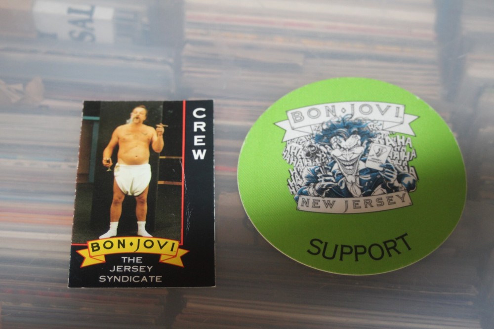 Bon Jovi  - 2x Backstage Pass card + stick on  - FREE POSTAGE -