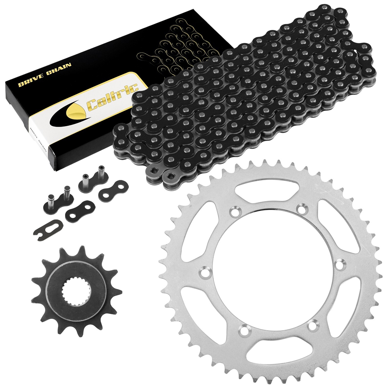Black Drive Chain And Sprocket Kit for Kawasaki KX250F 2006 2007 2008 2009-2018