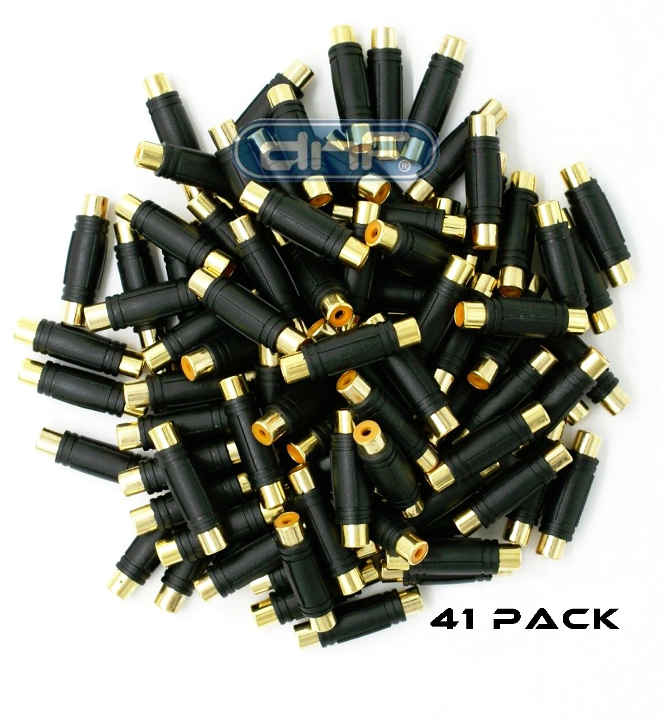 41 PCS AV RCA Audio Video Female to Female Coupler Connector Changer Gold Plated