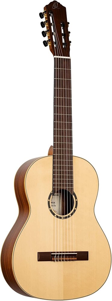 Ortega R133-7 - Pro 7-String Solid Top Nylon Classical Guitar w/ Bag