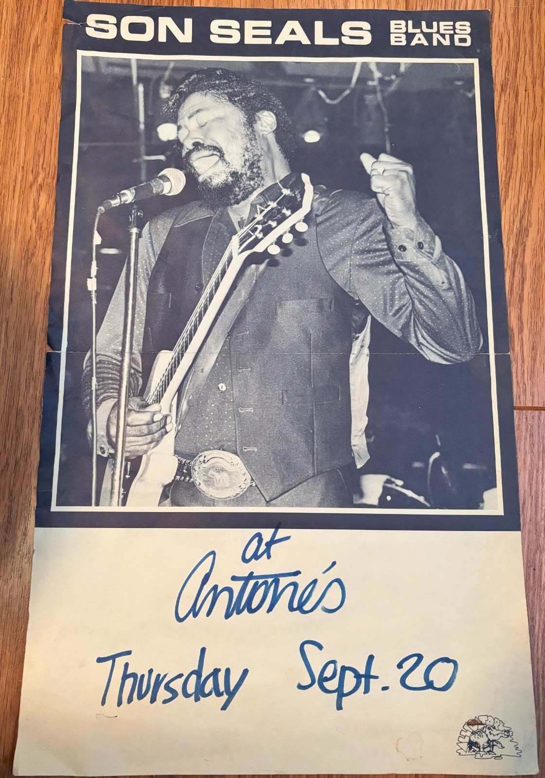 Vintage Antone's Poster - Son Seals Blues Band - Alligator Records