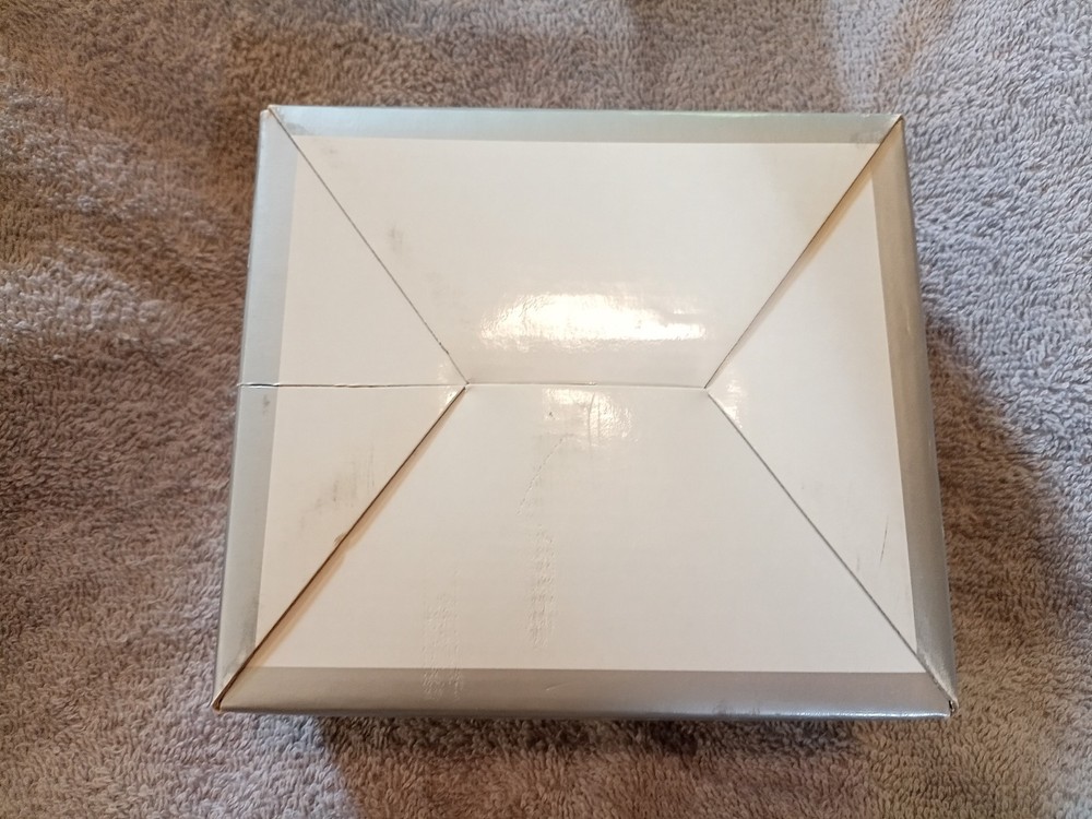Studio Nova Lead Crystal Table Clock - Rose Pattern - Japan/Germany **NIB**
