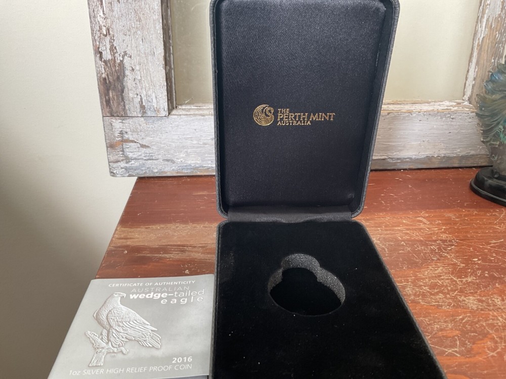 Perth Mint Australia Wedge-Tailed Eagle Display Case Only NO COINS