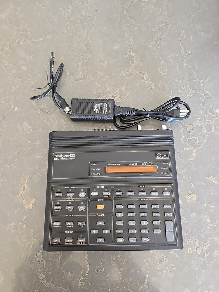 IOtech Analyzer488 IEEE 488 Bus Analyzer. No Power Cord.  Power On Tested