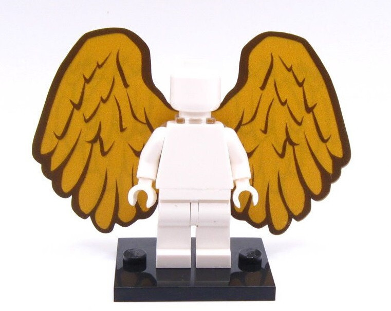 Custom cut: UV printed WINGS : Includes LEGO® Neck bracket & tile for attachment