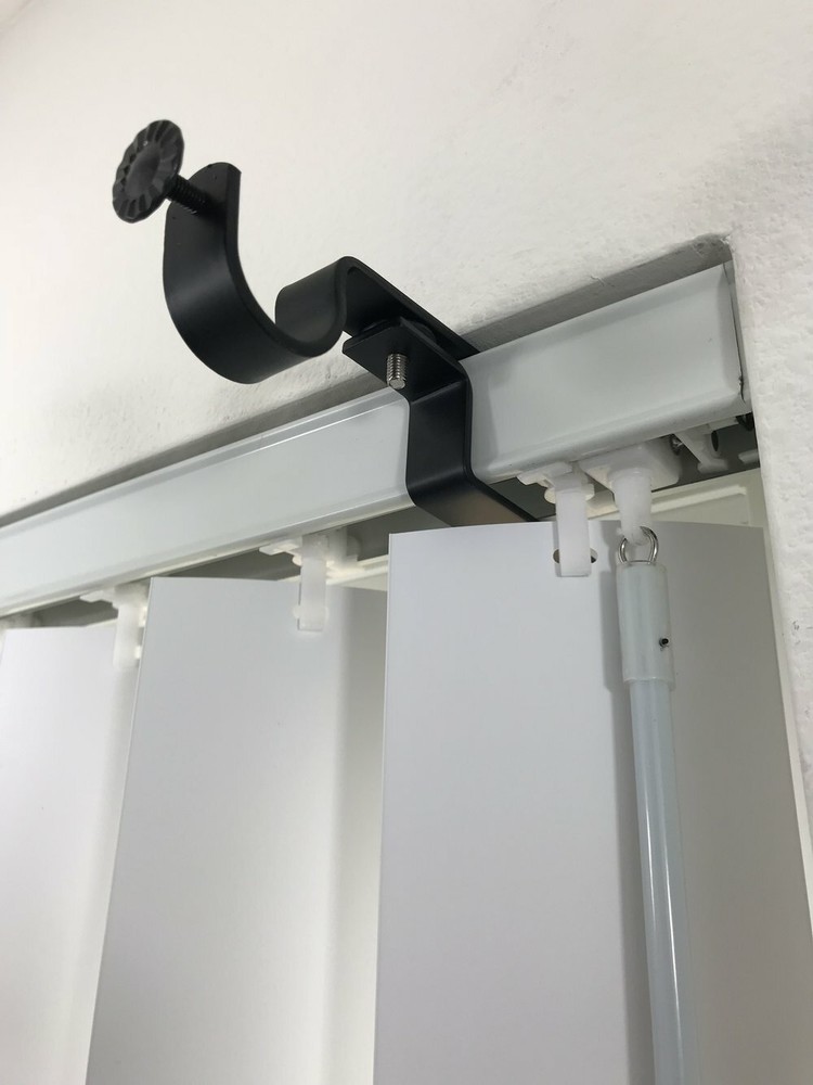 NoNo Bracket - No Drill Inside Mounted Curtain Bracket Attachment for Blinds