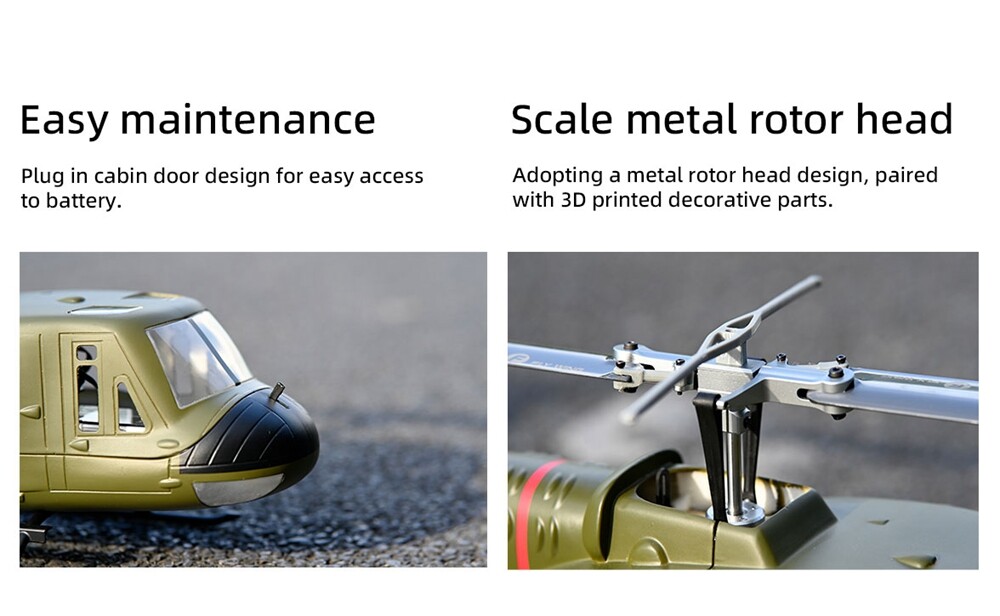 Fly Wing UH1 V4 10CH M10 GPS 3D Auto Return Hovering RC RTF Helicopter US Plug