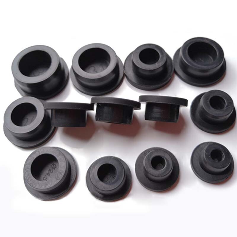 Black Silicone Rubber Stopper Plug Blanking End Cap Tube Insert Bung 9-146.5mm