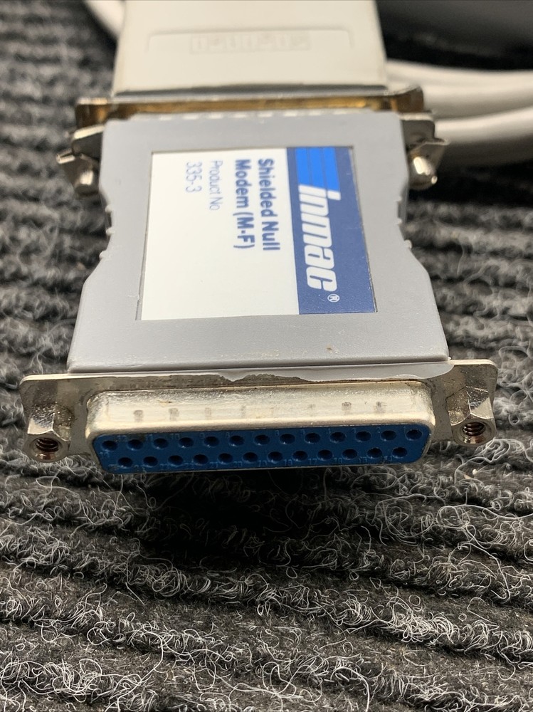 Used Inmac 336-3 Shielded Null Modem (M-F) with cable BC22D-10