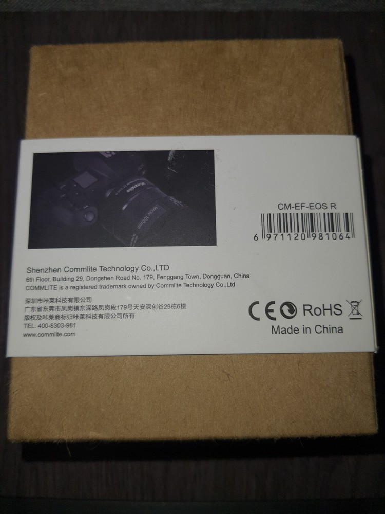 Commlite Conversion Ring from Canon EF to Canon EOS R