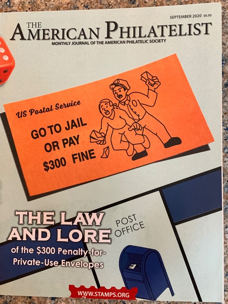 American Philatelist Magazine  2020,  September