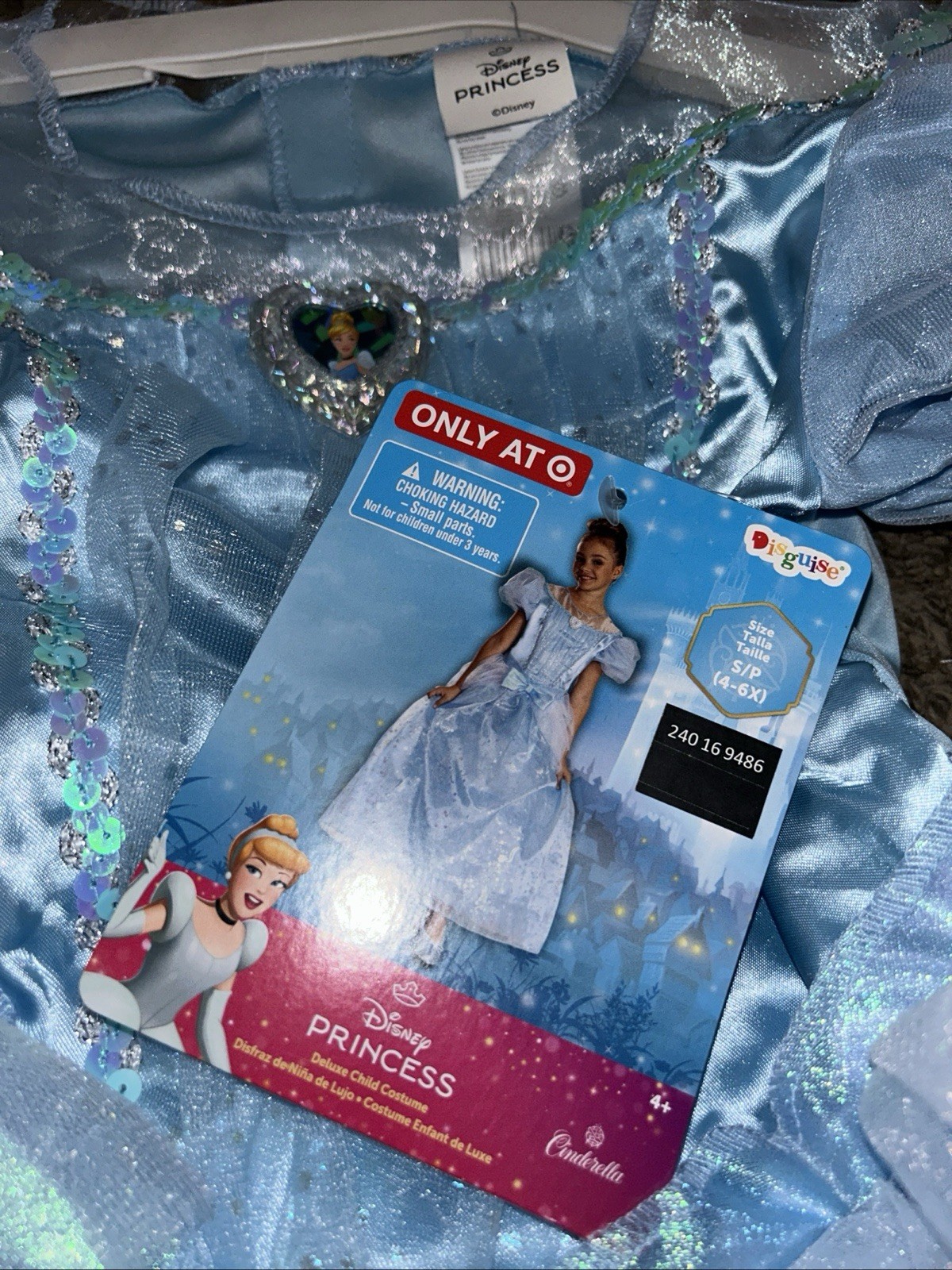 ⚡️Disguise Deluxe Disney Princess Cinderella Costume Dress (S 4-6X)