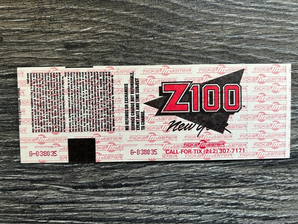 KISS FULL TICKET STUB Meadowlands NJ Hot In The Shade Concert Tour Vintage Kiss