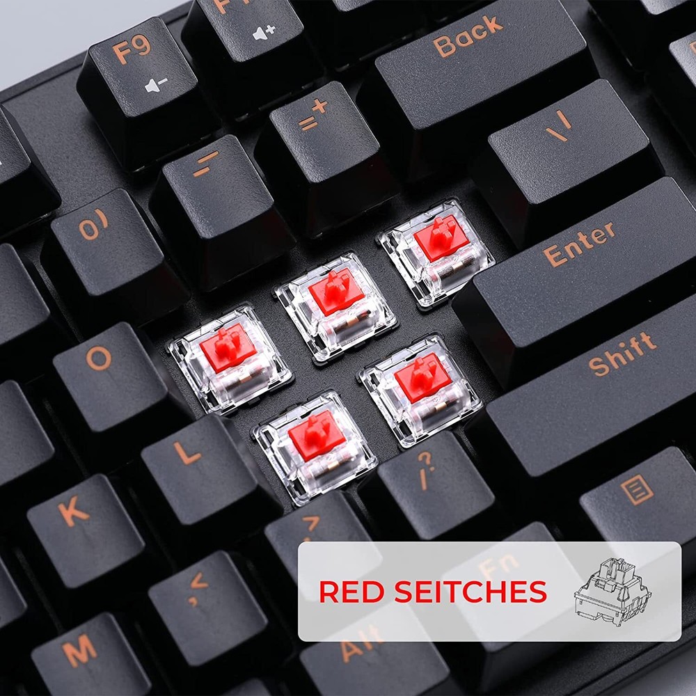 Wireless Working Keyboard, DAREU TKL Ergonomic Mechanical Wireless Keyboard