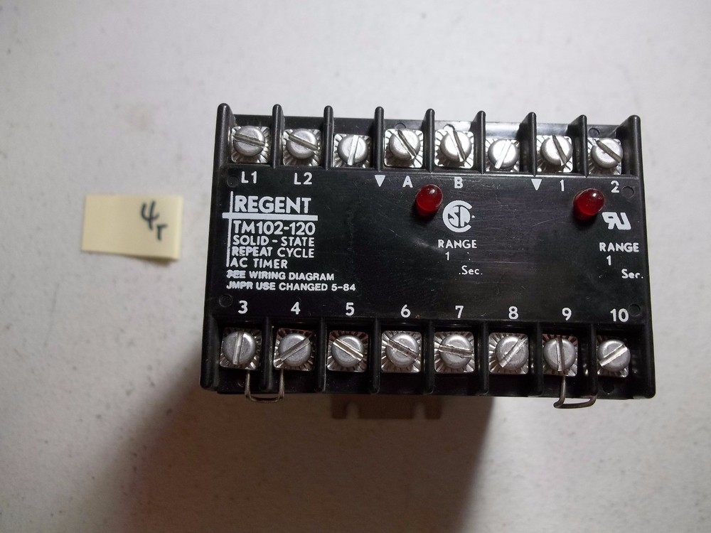NEW NO BOX REGENT TM102-120 SOLID STATE AC TIMER (DD2)