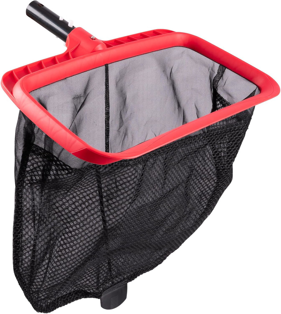 Pool Skimmer Net, Upgraded Pool Net Skimmer with Double-Layer Netting Bag, Pool