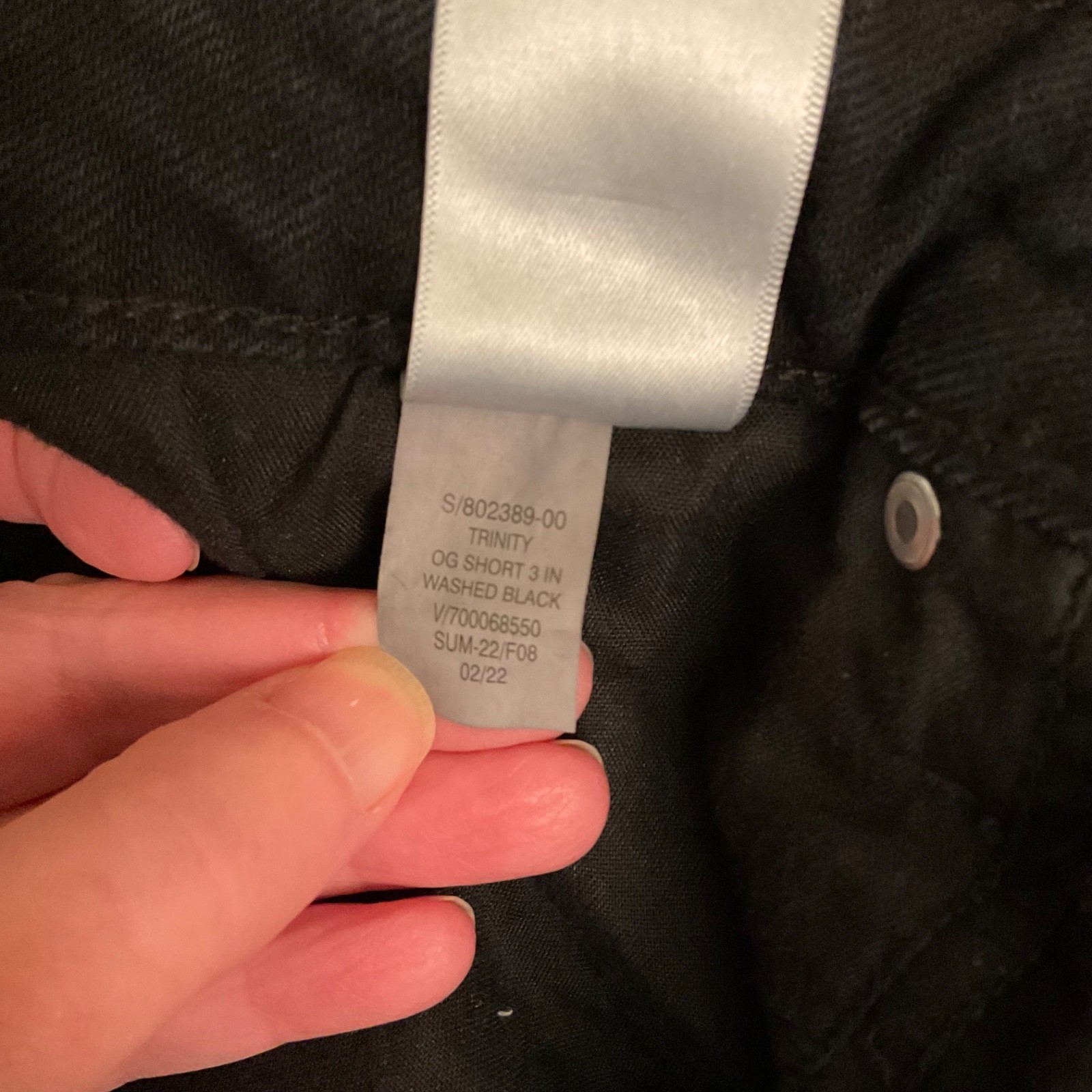 Old Navy High-Rise OG Straight Black Jean Shorts Women’s Sz 16 Raw Hems NWT