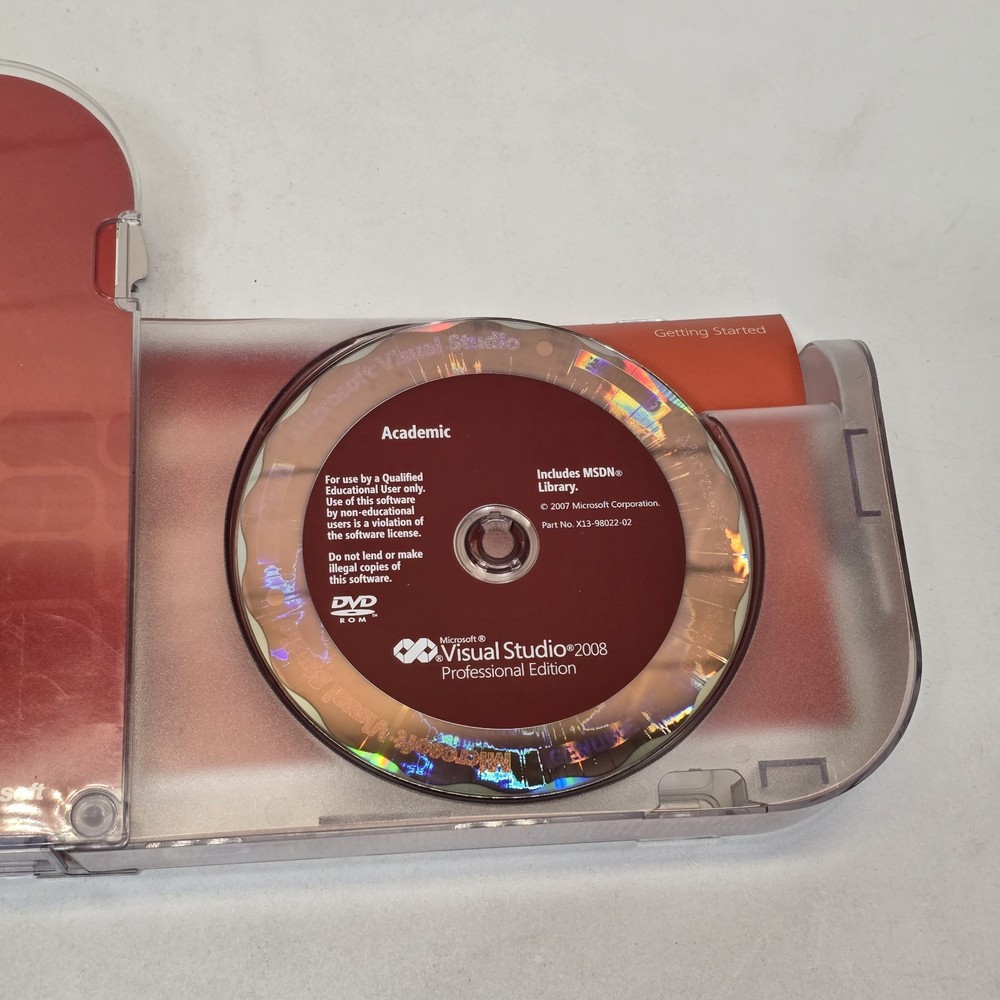 2008 Microsoft Visual Studio Professional Edition & SQL SERVER Academic Version