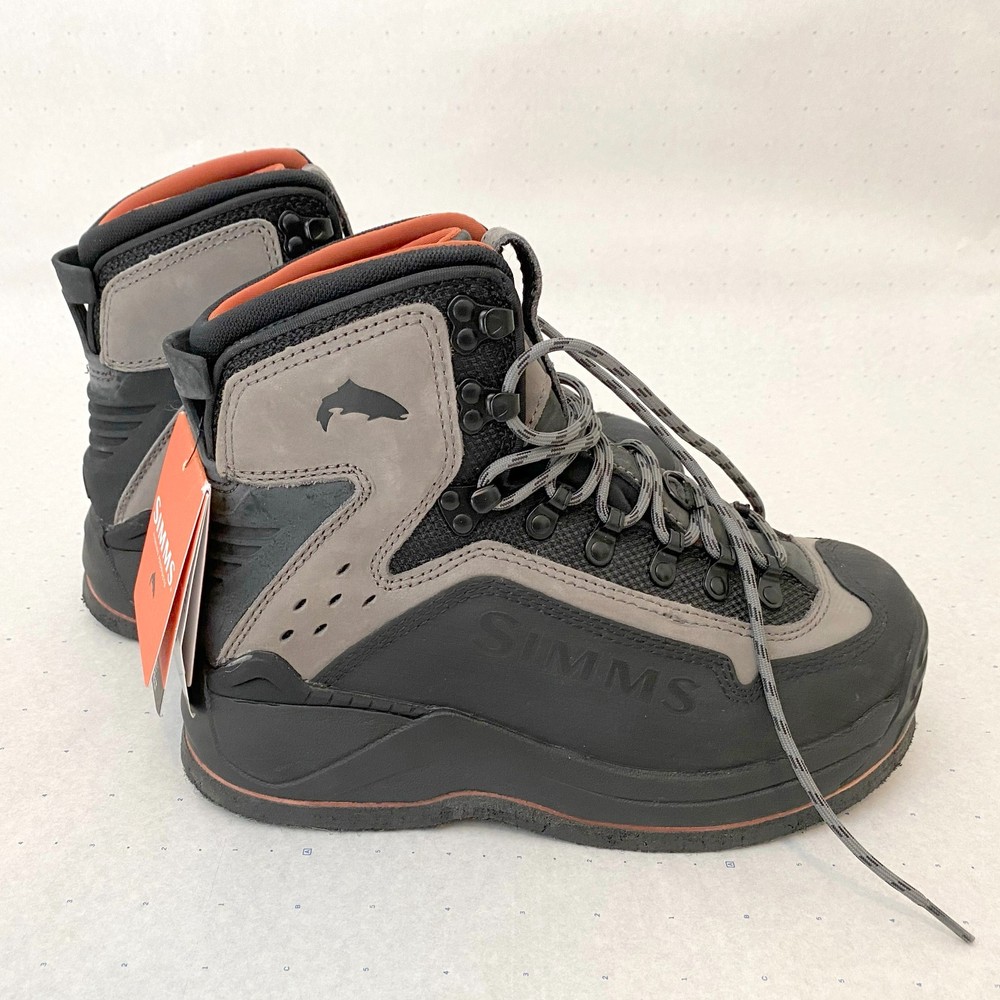 NEW Simms G3 Guide Boot/Felt Wading Boots – Gray (#8)