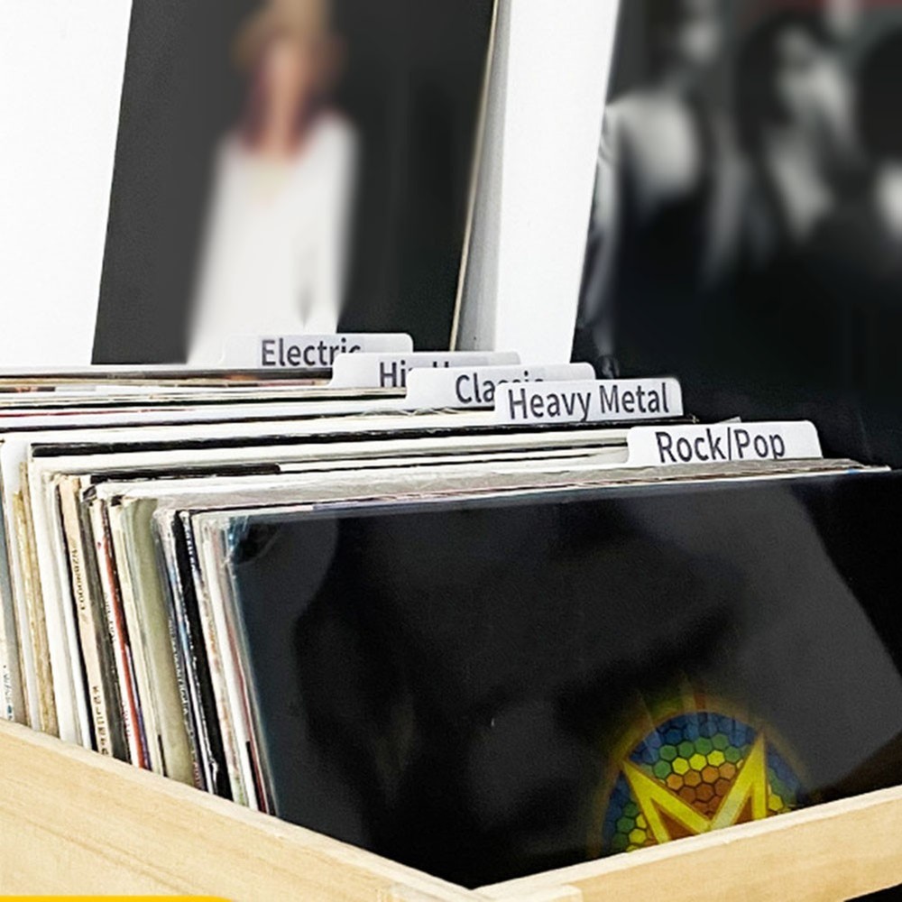 Keep Your For Record and CD Collection Neatly Sorted with Classification Cards