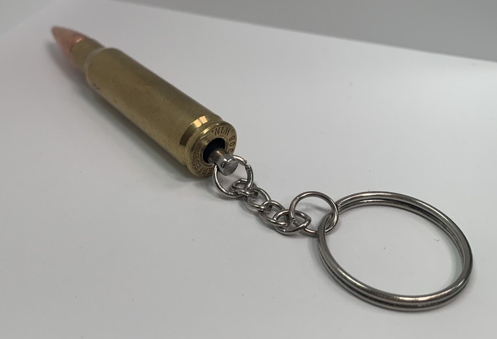 Custom (Customer Supplied Brass) Bullet Key Chain / Zipper Pull