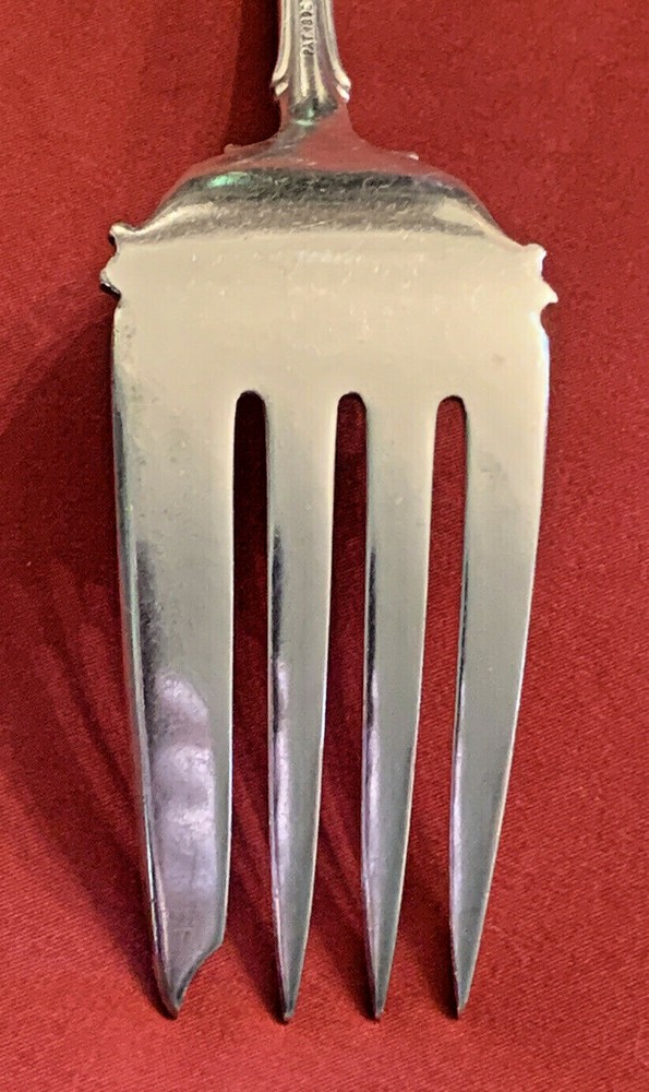 1896 Silverplate Hamilton RAPHAEL Rococo Meat Serving Fork