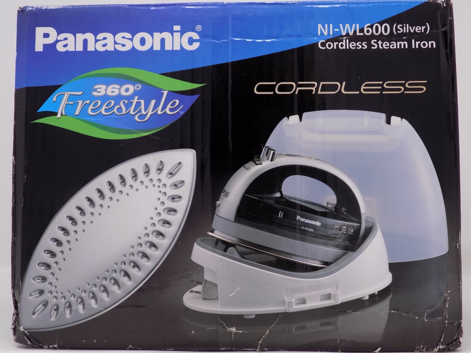 Panasonic NI-WL600 Portable Cordless Steam Iron 360 Freestyle w/ NO COVER Tested