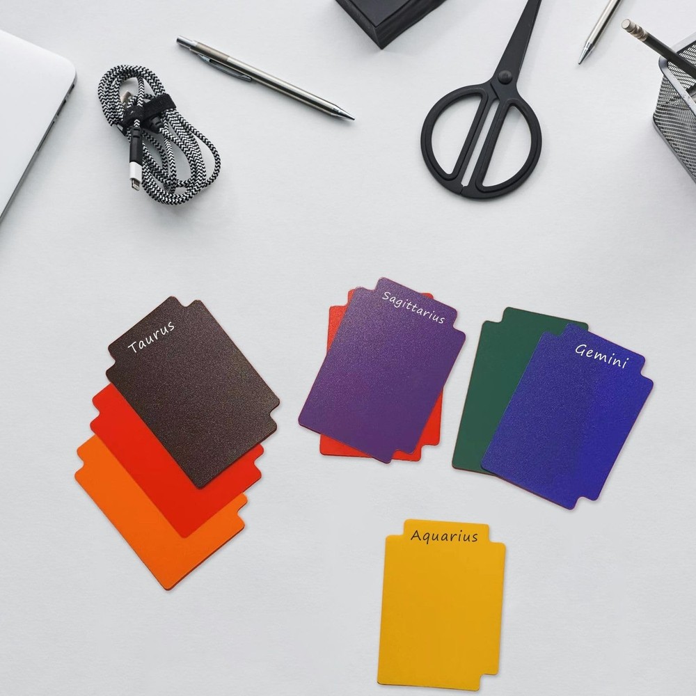 Trading Card Dividers 100 Pieces Multicolor Card Dividers with Tabs Plastic C...