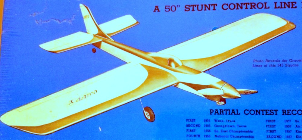 McFarland's RUFFY PLAN + CONSTRUCTION ARTICLE for 50" UC Stunt Model Airplane