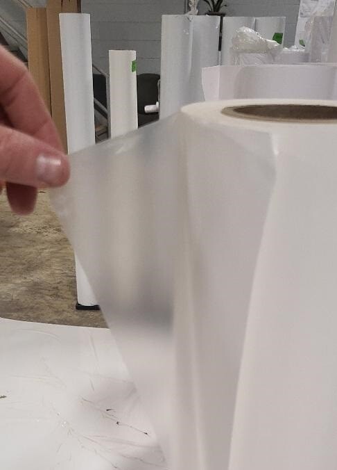 3.0 mil Matte Clear Vinyl Cold Pressure-Sensitive Laminate Self-Adhesive UV 4-YR