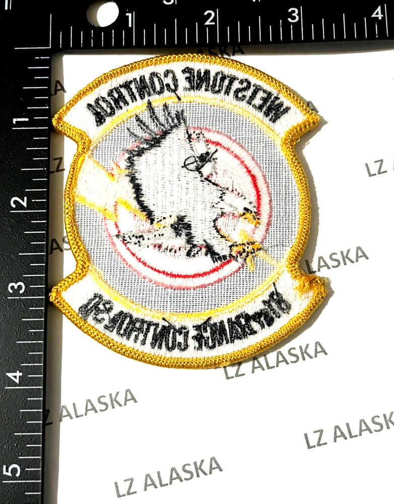 US AIR FORCE 81st RCS ( 81st RANGE CONTROL SQ ) WETSTONE CONTROL PATCH (AFB)