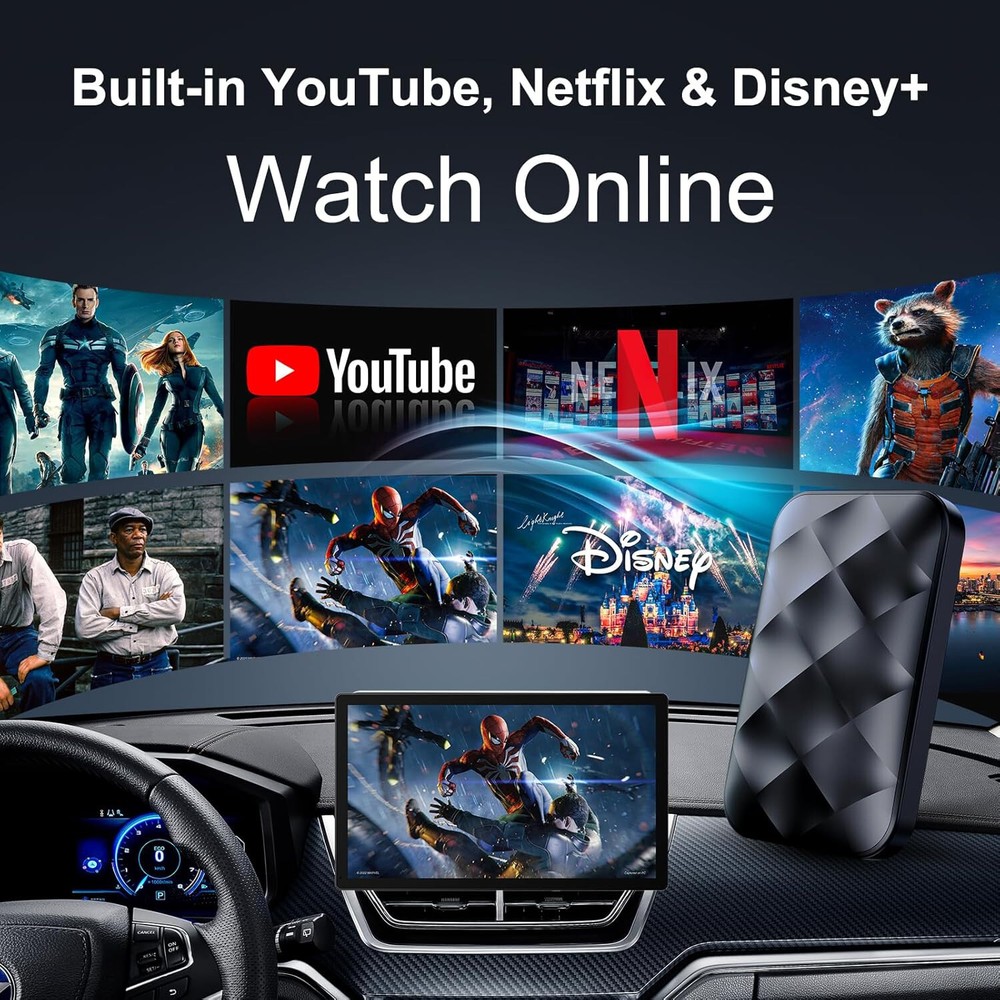 Magic Box 2.0 Wireless CarPlay Adapter for Apple CarPlay, Android Auto Wireless