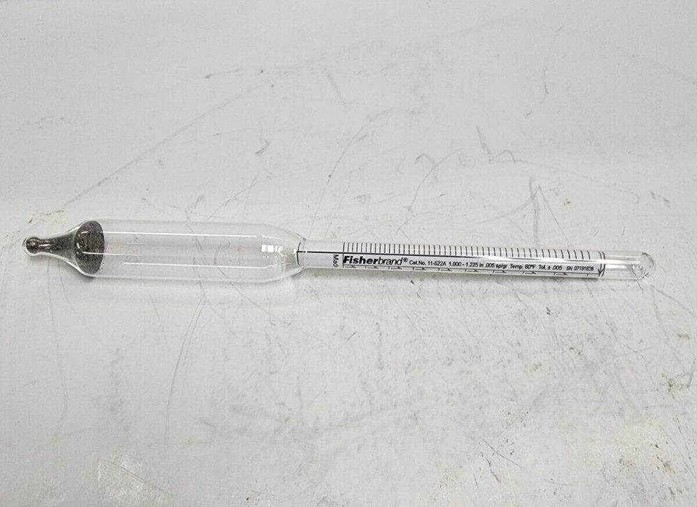 FISHERBRAND HYDROMETER 11522A SPECIFIC GRAVITY