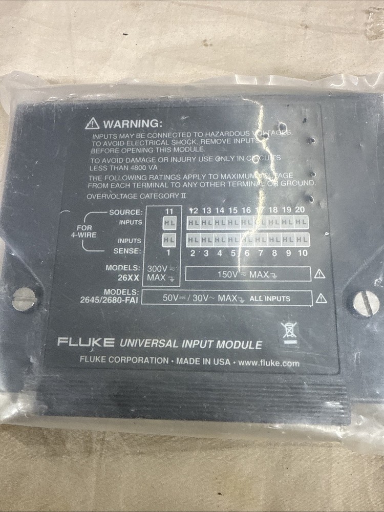 Fluke Data Logger Universal Input Module 2645/2680-FAI