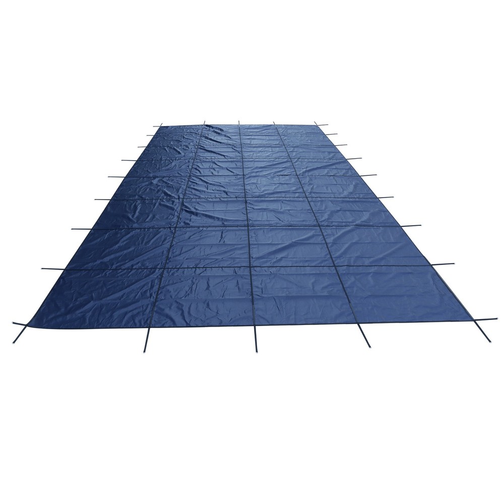 LABLT Mesh Solid Inground Pool Cover Safety Fits 14x28FT Rectangle Swimming Pool