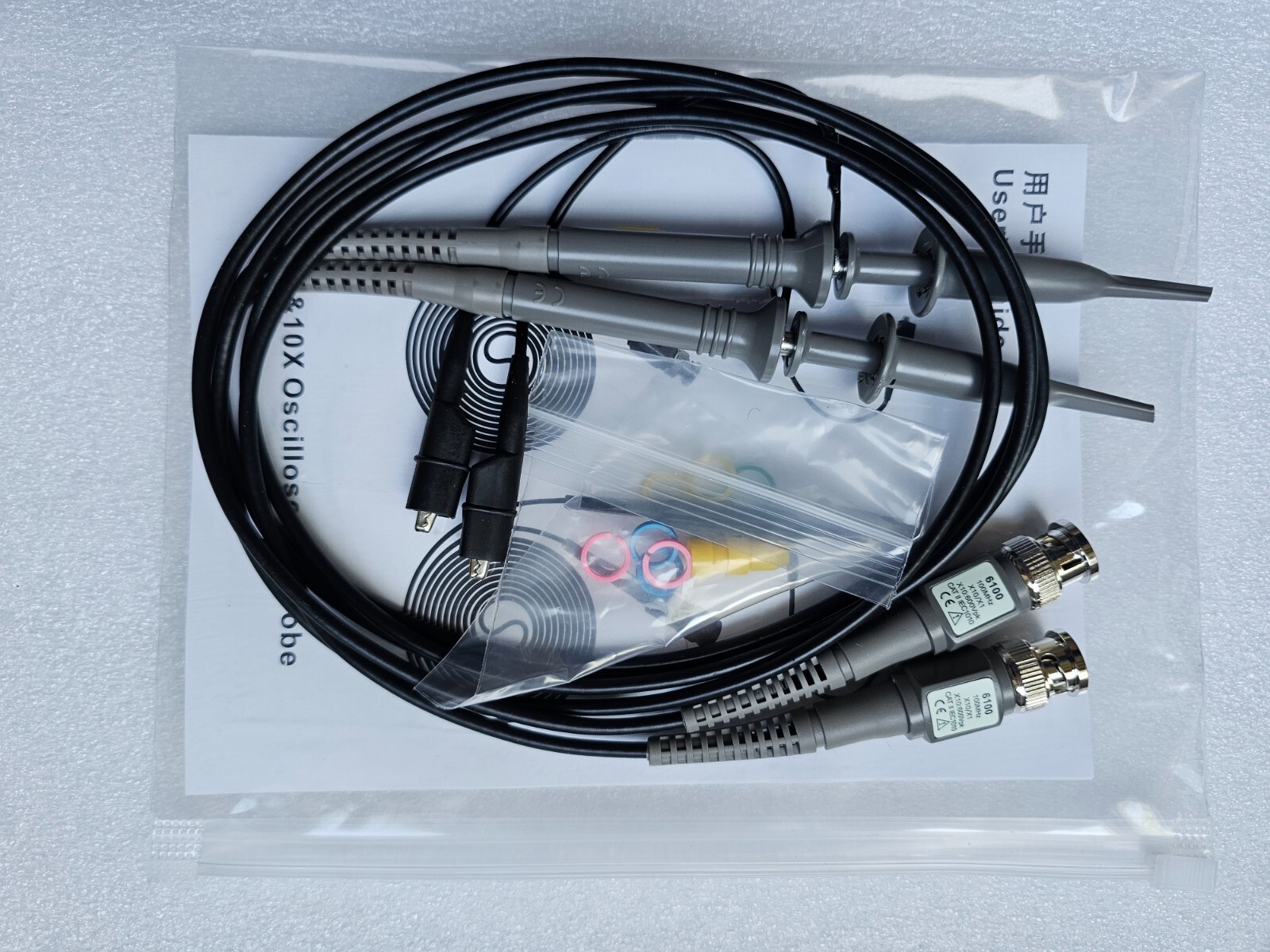 4 Four New 100MHZ Oscilloscope clip probes for HP Tektronix Hitachi, US seller