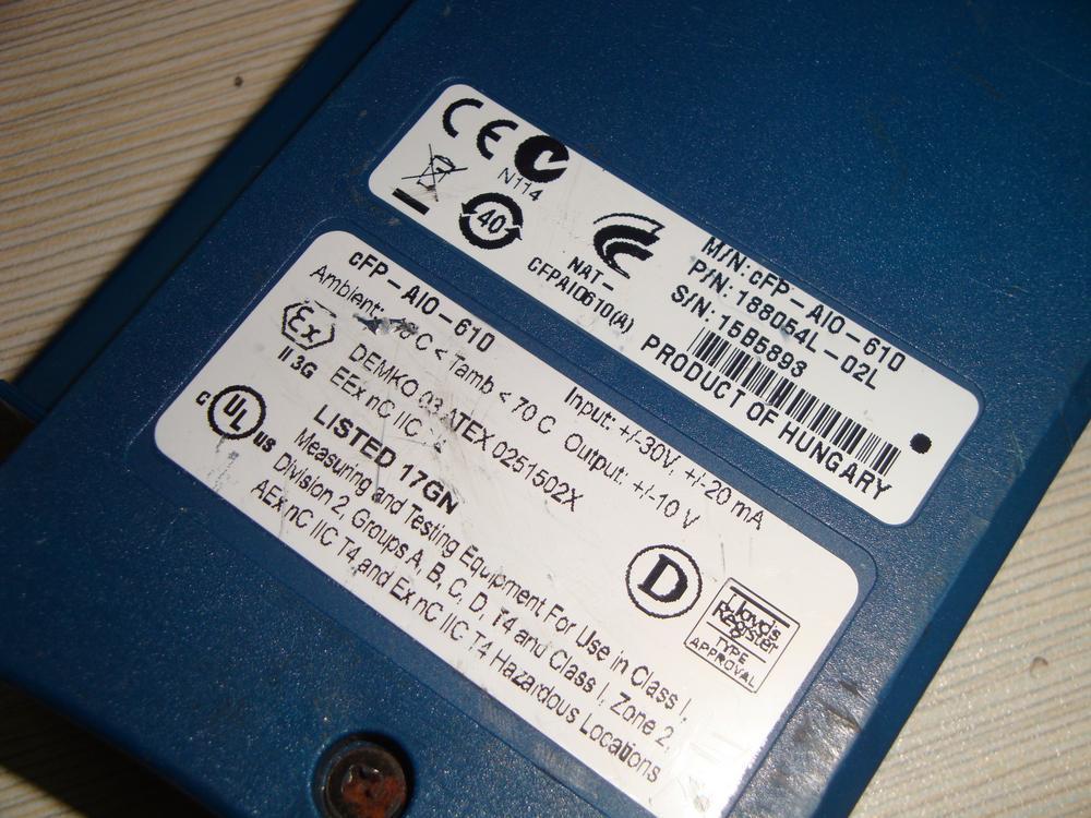 NI cFP-AIO-610 4-Ch Analog Input/Output Module For Compact FieldPoint