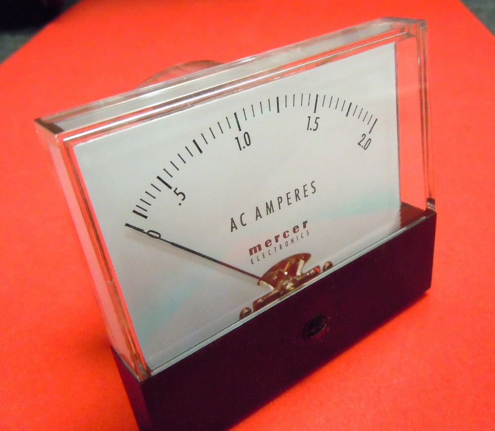 AC Current Panel Mount Meter 0 - 2.0 Amps