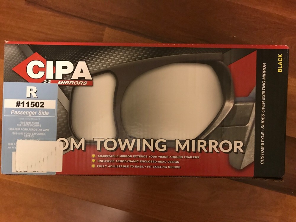 CIPA 11502 Ford Custom Passenger Side Towing Mirror