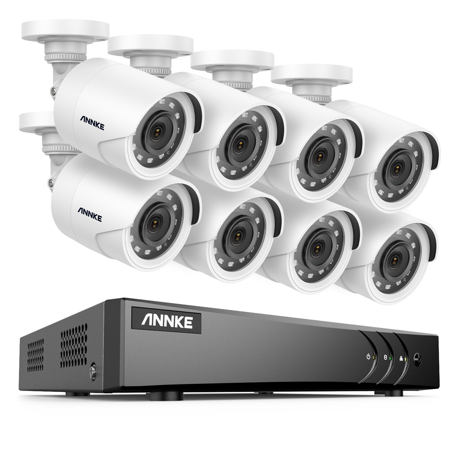 ANNKE 5MP Lite 8CH DVR 1080P Video CCTV Security Camera System Human Detection