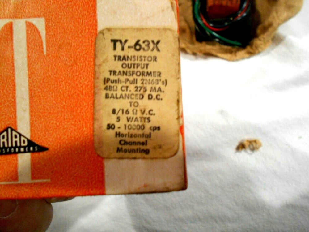 Triad TY-63X Transistor Output Transformer NIB