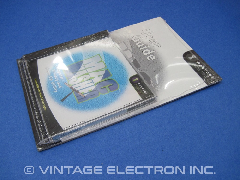 Apple Macintosh Webroot MACWASHER (Mac Washer) Software (MacOS 8.0 or higher)