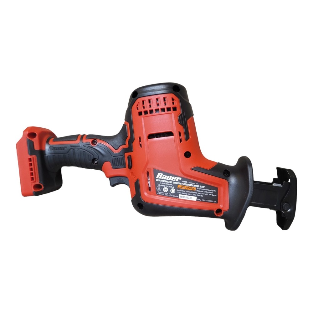 20v Brushless Cordless Compact Reciprocating Saw – Tool Only by Bauer