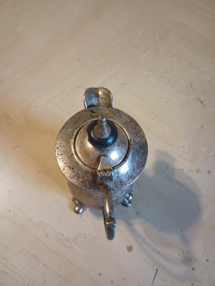 Leonard Etched Silver Plated Footed Creamer Milk Kitchen Accessory