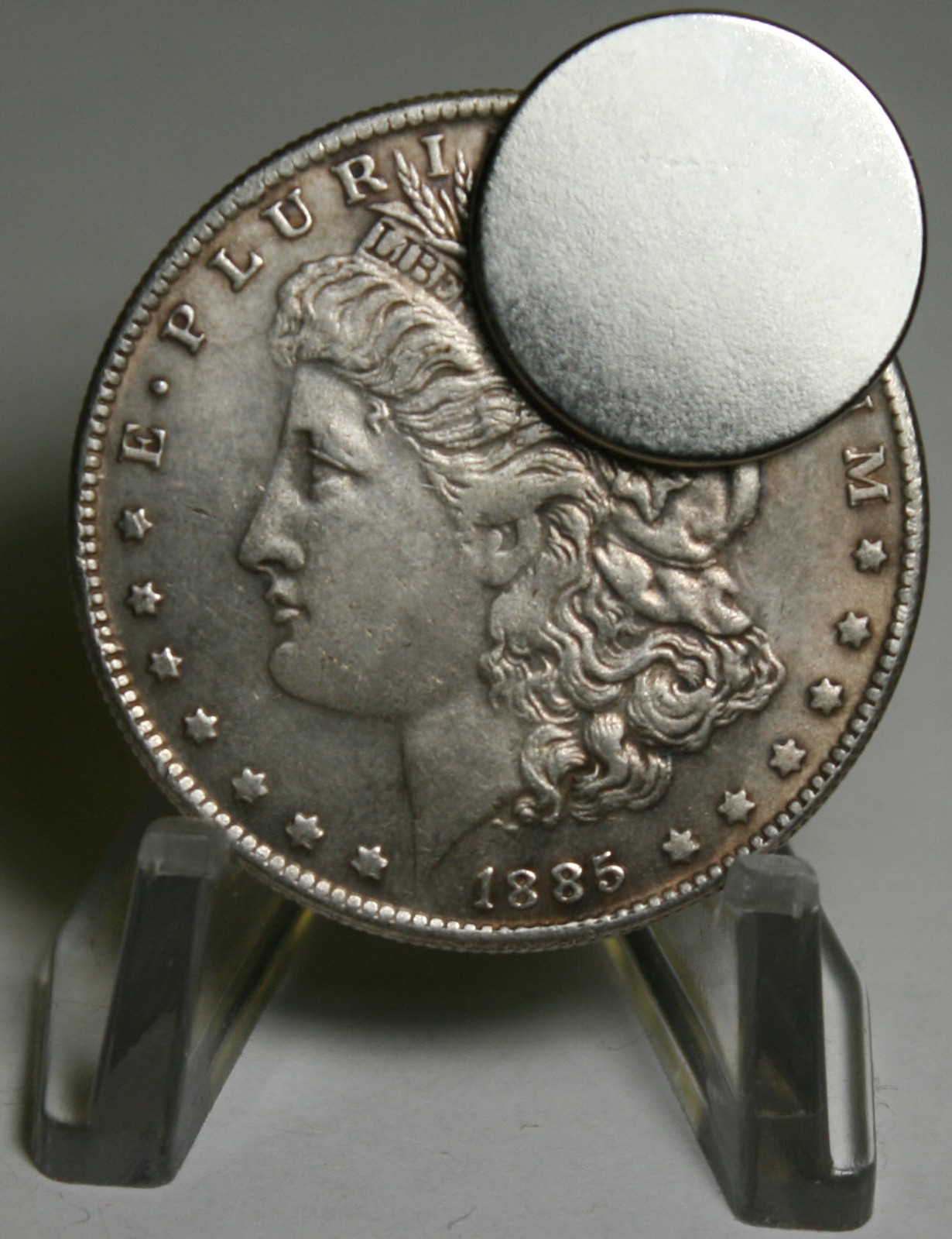 Powerful Rare Earth magnet for testing silver coins & bullion help spot fakes