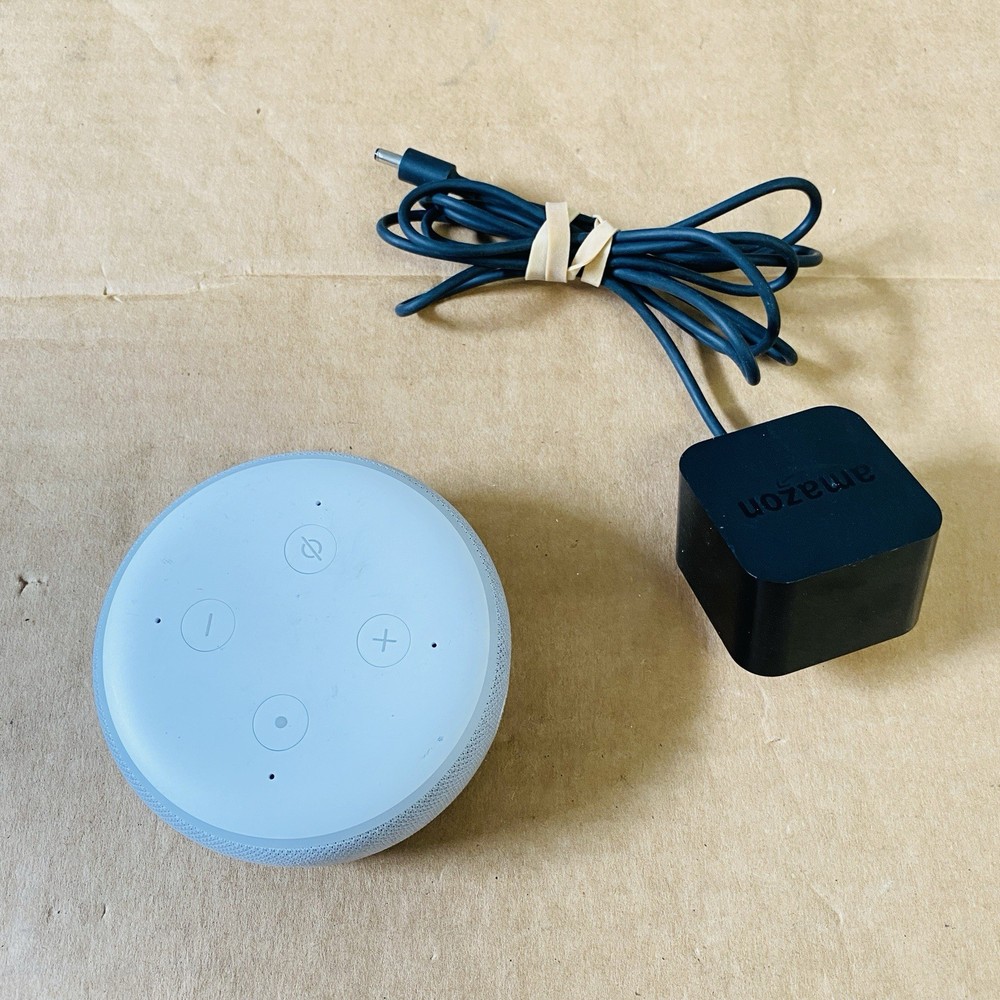 Amazon Echo Dot 3rd Generation Model D9N29T White Gray, Tested Works Great