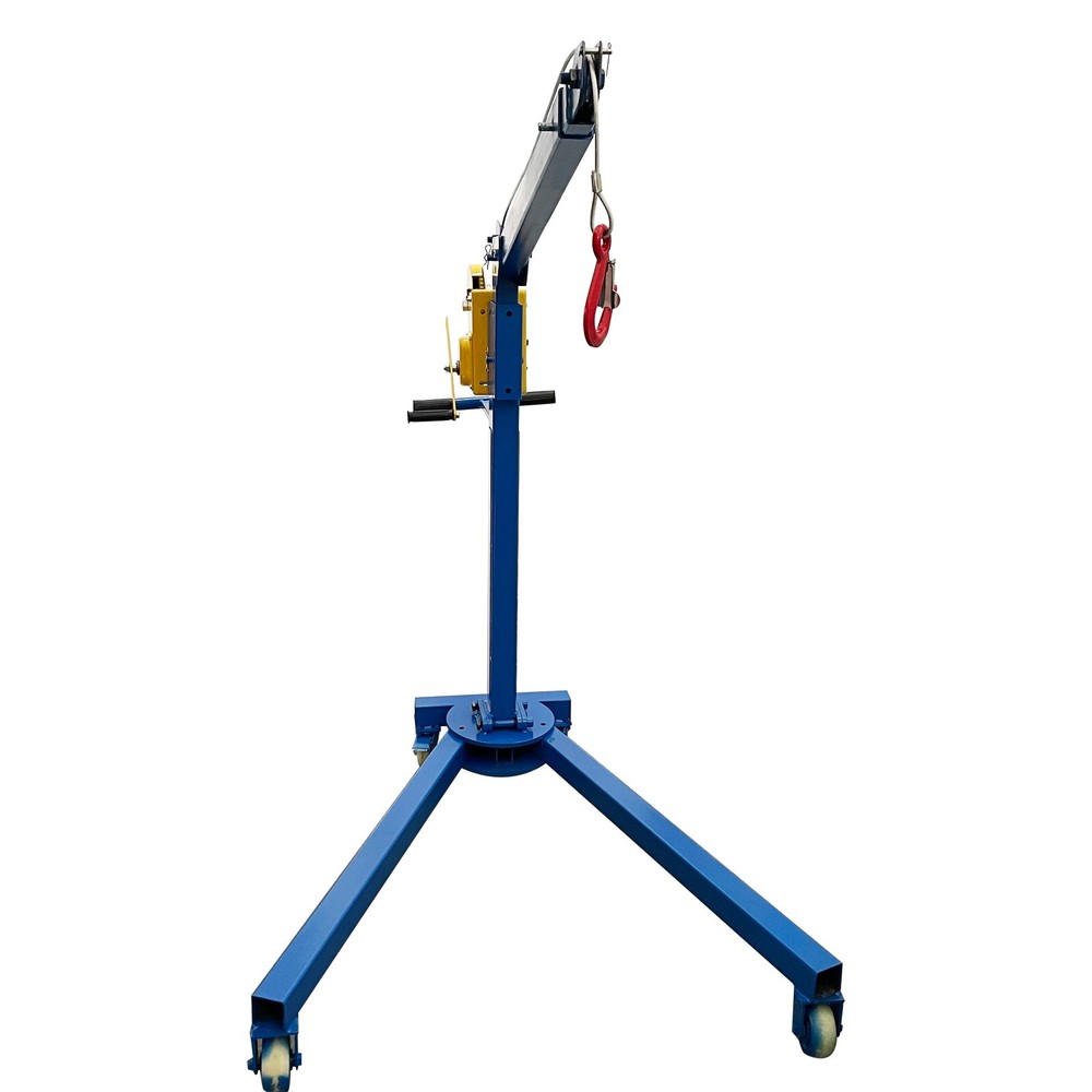 Small Portable Folding Elevator Hoist Lifting Machine Hand Crane Max. 1100LBS